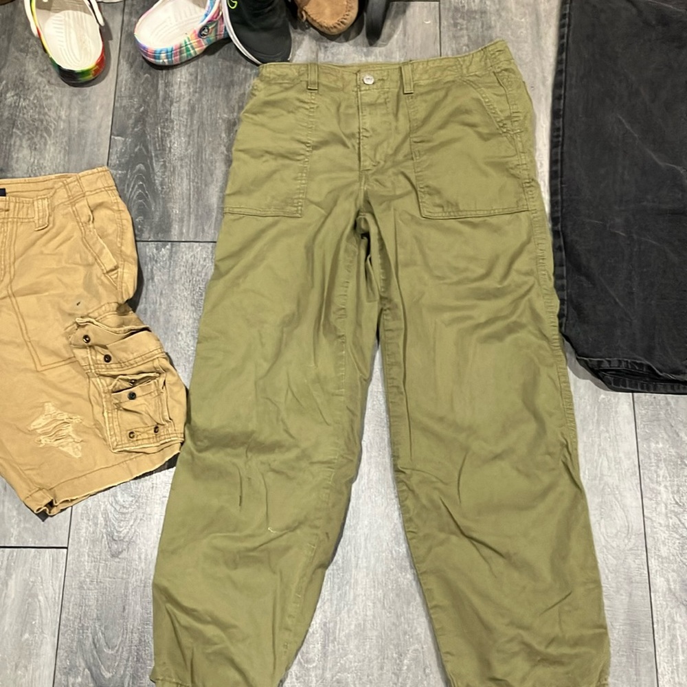 Green Baggy Jeans Unknown Brand
